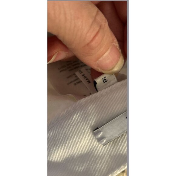 SANDRO Paris DROIT Denim 11" Rise Jeans Front Buttons Strait Cut Size 31 - Picture 7 of 11